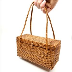 SOLD! Helen Kaminski Vintage Raffia Mini Bag